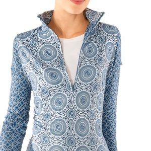 Gretchen Scott Jock Girl Half-Zip Pullover Size S